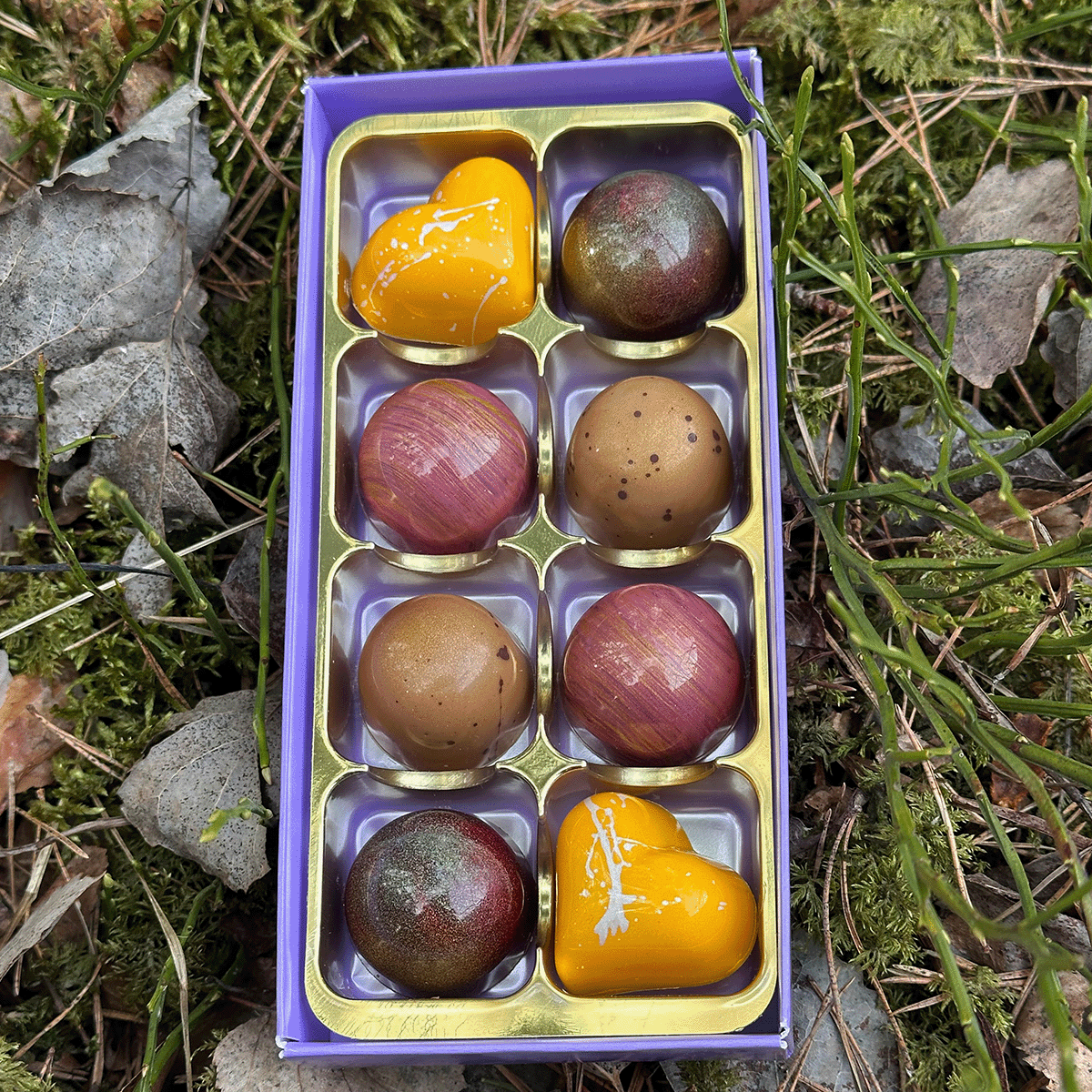 Tryfflar rullade chokladpraliner hem